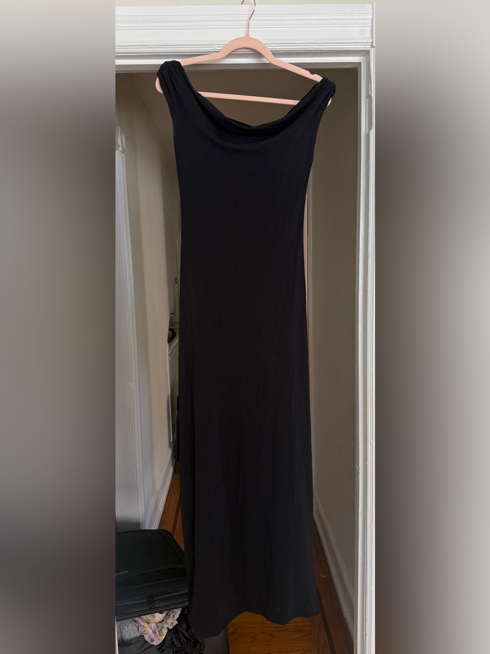 Black off shoulder dress